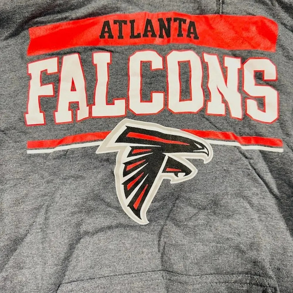 NEW Campus Colors Atlanta Falcons Gameday Hoodie Sweatshirt Gray Mens Size Large - Picture 3 of 6